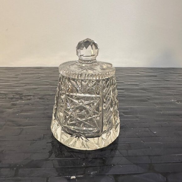 Vintage Condiment Jar ABP American Brilliant Period Cut Glass Crystal - Picture 1 of 6